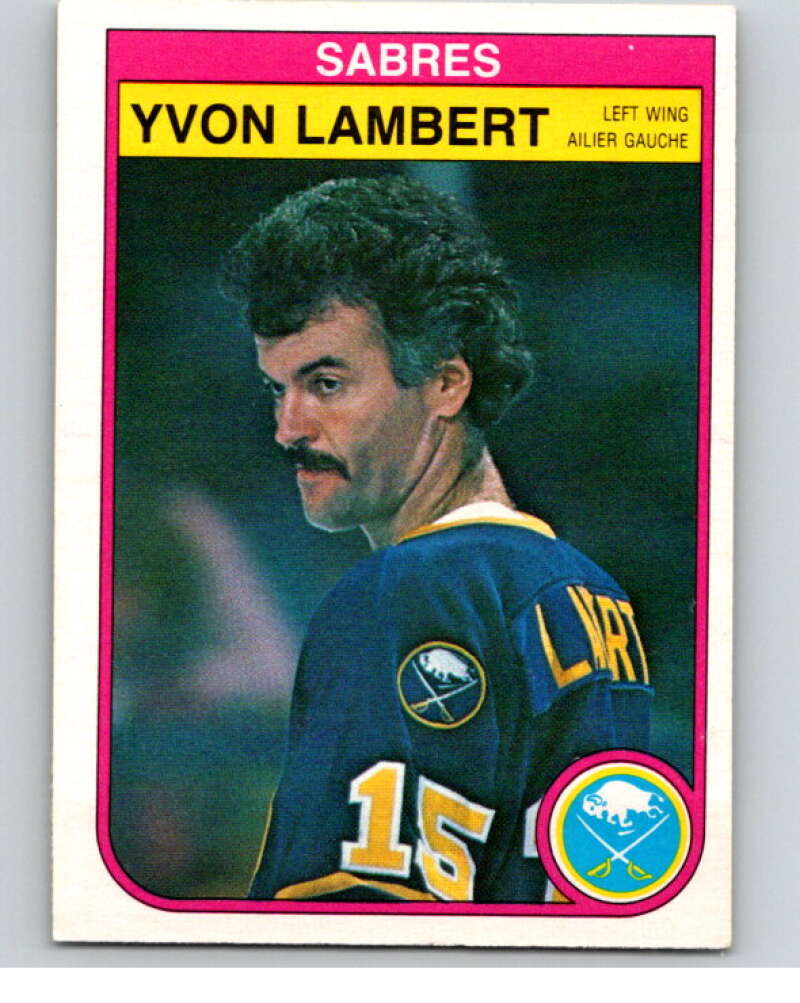1982-83 O-Pee-Chee #27 Yvon Lambert Buffalo Sabres V57231 Image 1