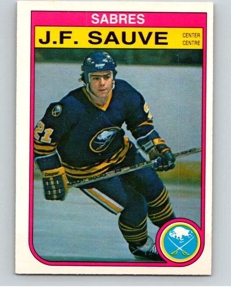 1982-83 O-Pee-Chee #33 J.F. Sauve RC Rookie Buffalo Sabres V57280 Image 1