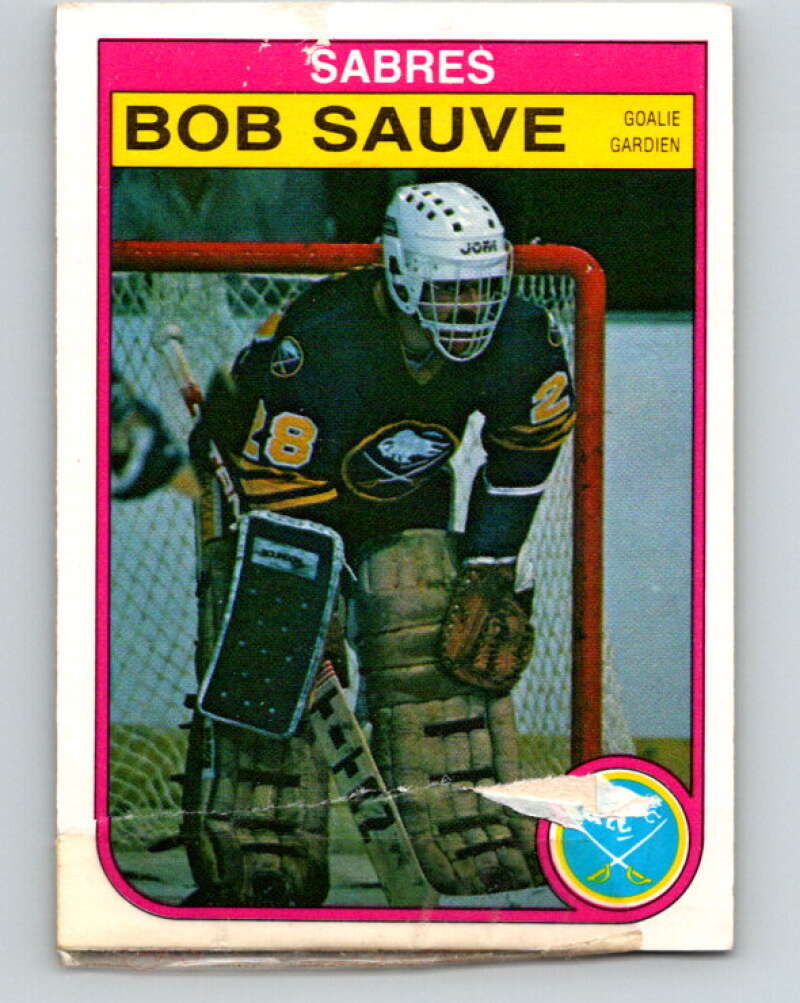 1982-83 O-Pee-Chee #34 Bob Sauve Buffalo Sabres V57292 Image 1