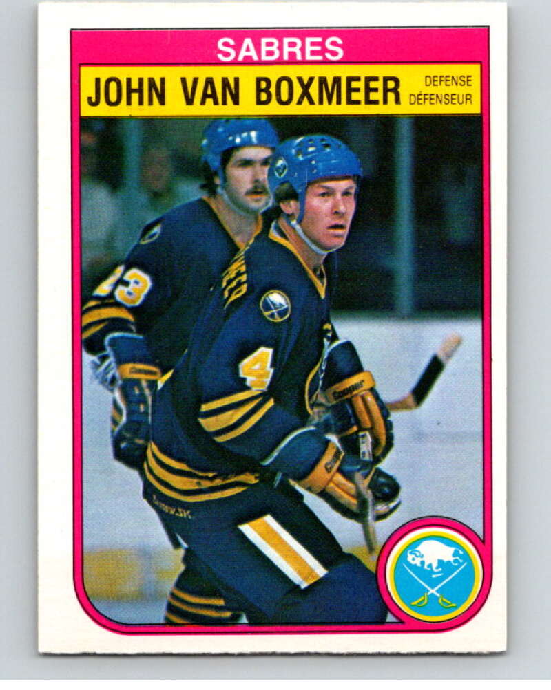 1982-83 O-Pee-Chee #36 John Van Boxmeer Buffalo Sabres V57307 Image 1
