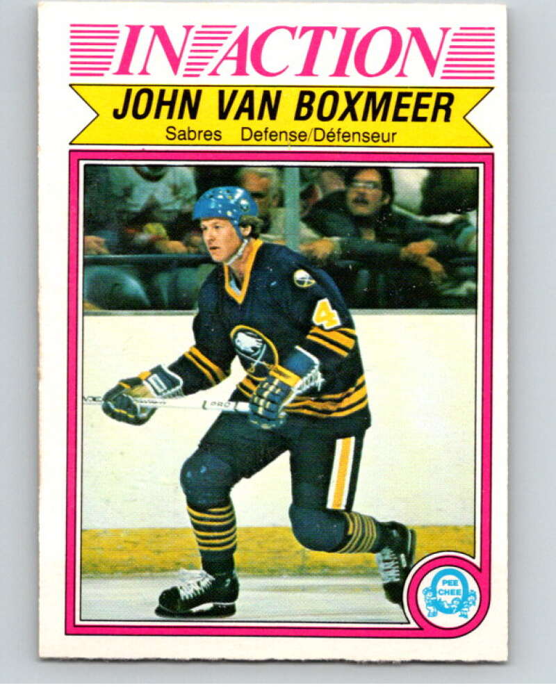1982-83 O-Pee-Chee #37 John Van Boxmeer IA RC Rookie Buffalo Sabres V57310 Image 1