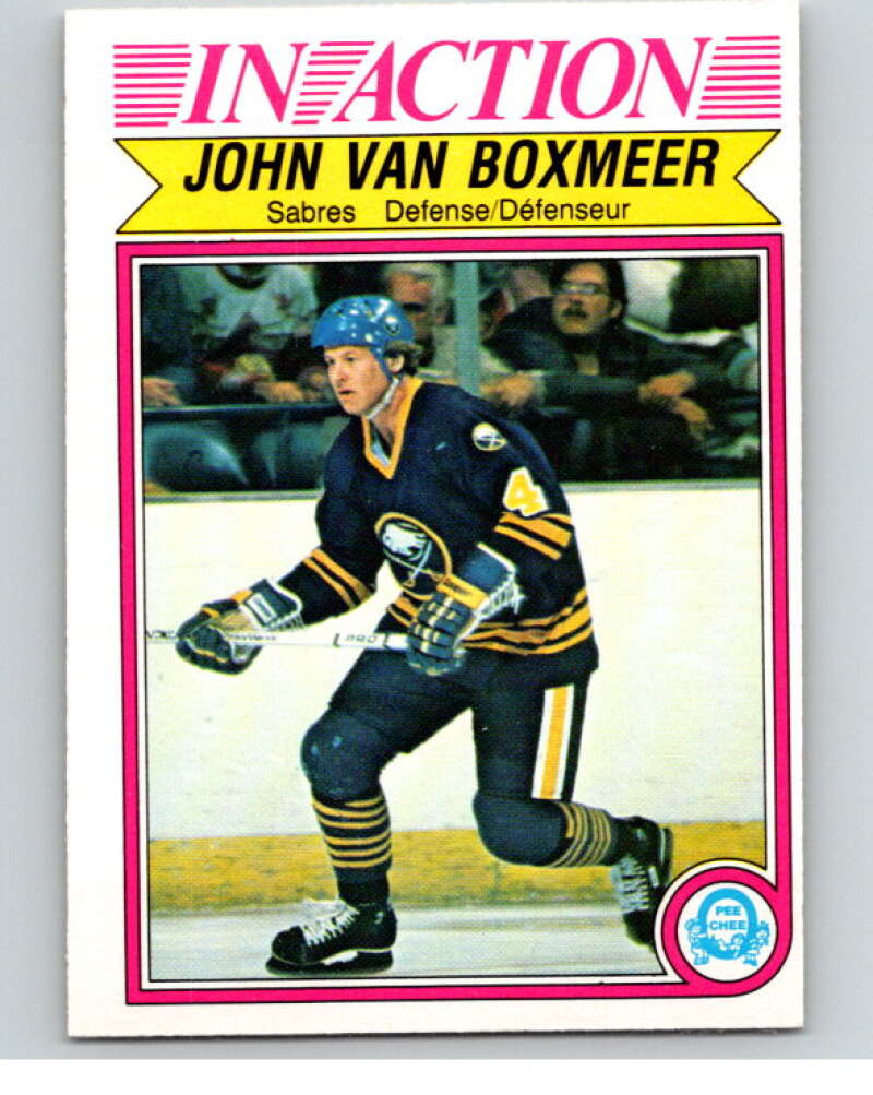 1982-83 O-Pee-Chee #37 John Van Boxmeer IA RC Rookie Buffalo Sabres V57312 Image 1