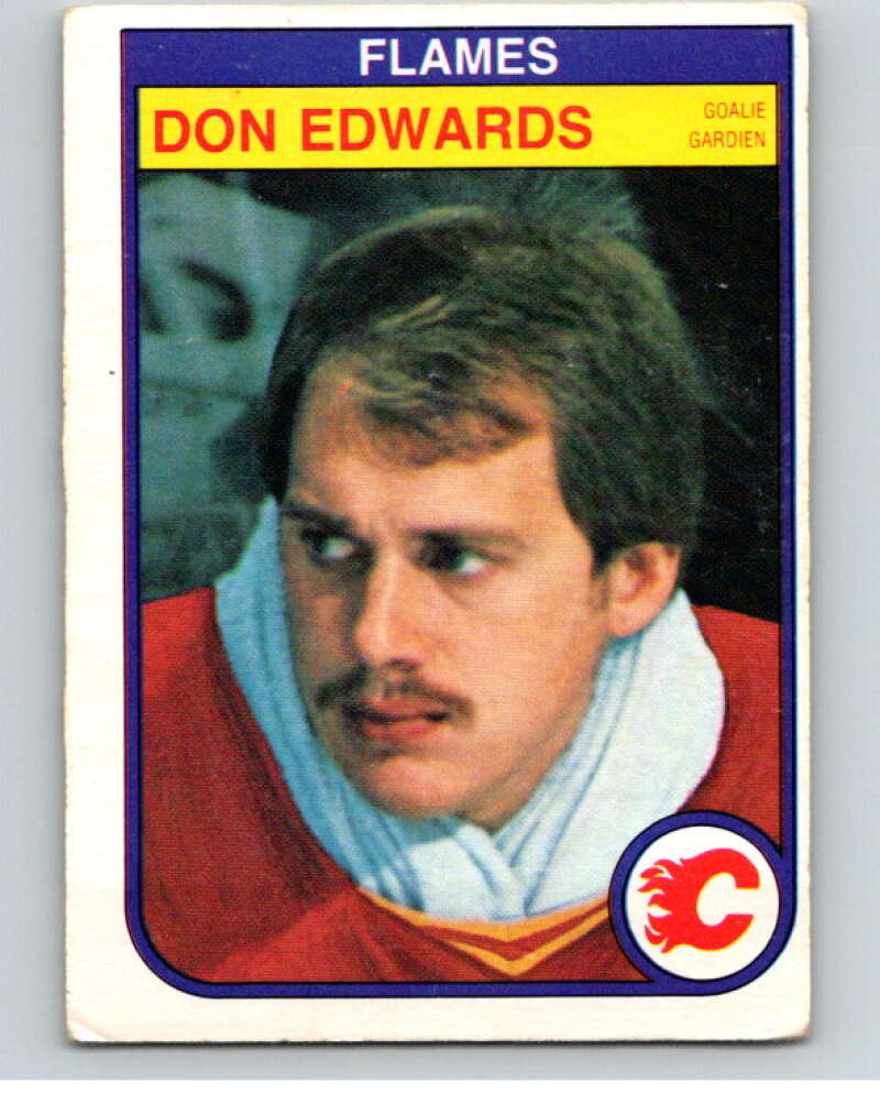 1982-83 O-Pee-Chee #46 Don Edwards Calgary Flames V57399 Image 1