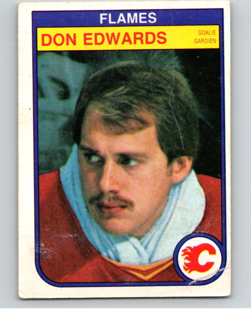 1982-83 O-Pee-Chee #46 Don Edwards Calgary Flames V57404 Image 1
