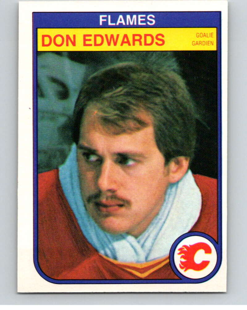 1982-83 O-Pee-Chee #46 Don Edwards Calgary Flames V57405 Image 1