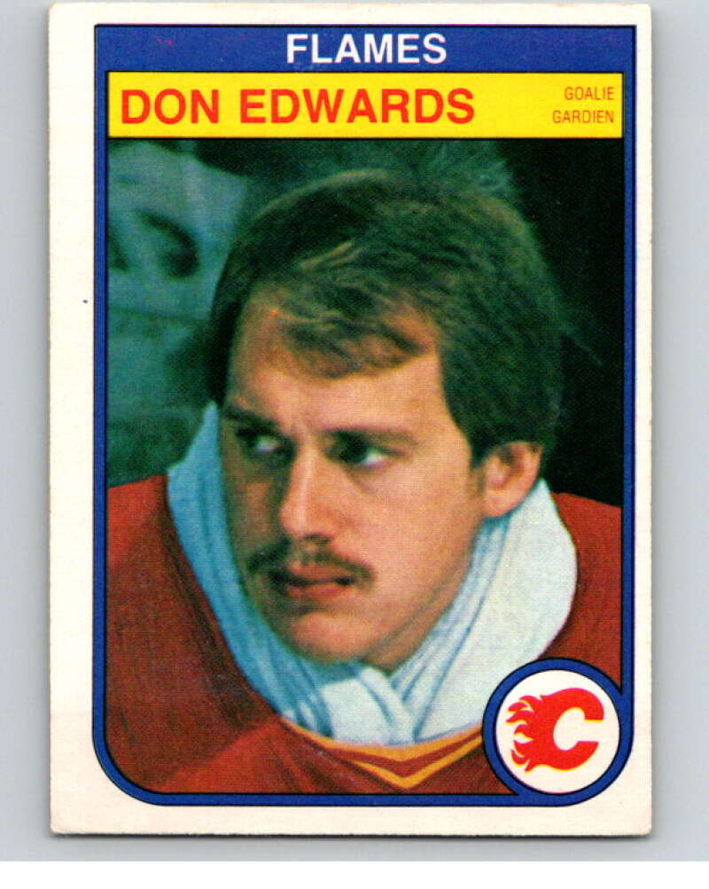1982-83 O-Pee-Chee #46 Don Edwards Calgary Flames V57406 Image 1