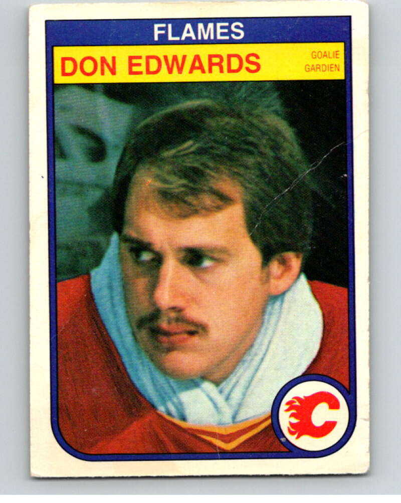 1982-83 O-Pee-Chee #46 Don Edwards Calgary Flames V57407 Image 1