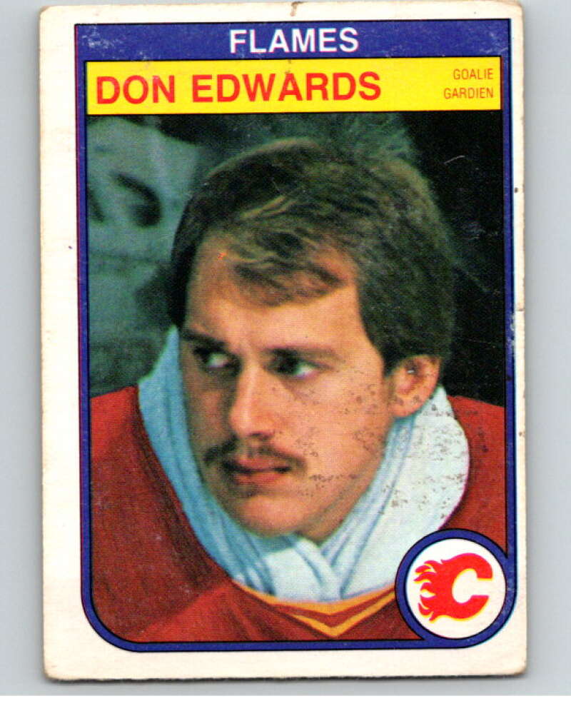 1982-83 O-Pee-Chee #46 Don Edwards Calgary Flames V57408 Image 1