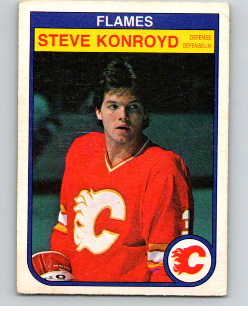 1982-83 O-Pee-Chee #48 Steve Konroyd RC Rookie Calgary Flames V57413 Image 1