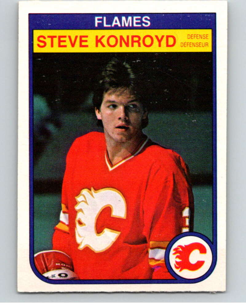 1982-83 O-Pee-Chee #48 Steve Konroyd RC Rookie Calgary Flames V57415 Image 1