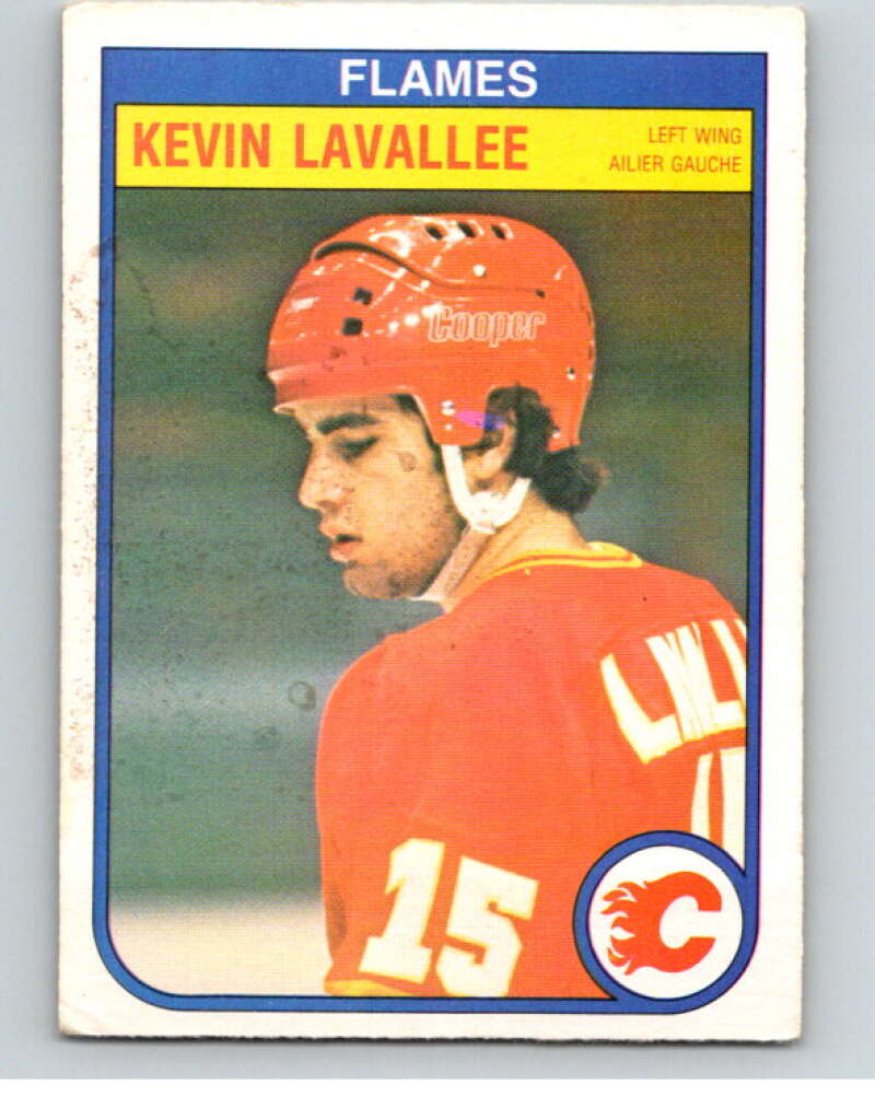 1982-83 O-Pee-Chee #49 Kevin LaVallee RC Rookie Calgary Flames V57430 Image 1