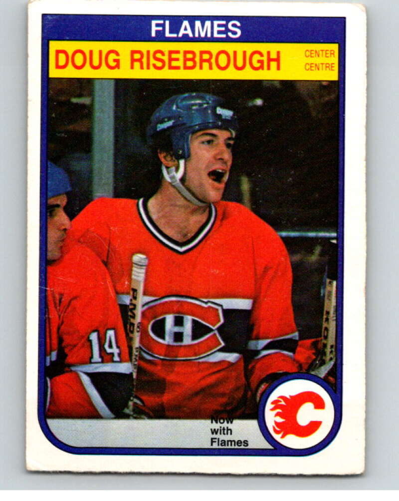1982-83 O-Pee-Chee #57 Doug Risebrough RC Rookie Calgary Flames V57484 Image 1