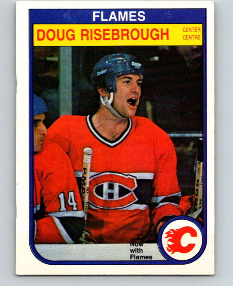 1982-83 O-Pee-Chee #57 Doug Risebrough RC Rookie Calgary Flames V57487 Image 1