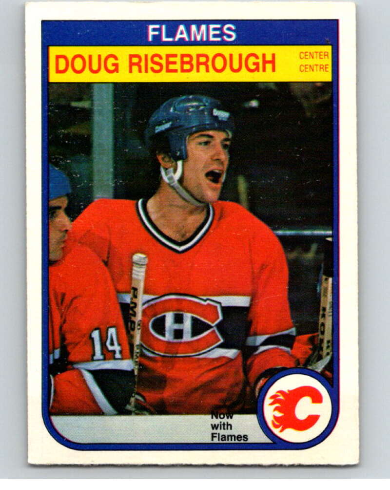 1982-83 O-Pee-Chee #57 Doug Risebrough RC Rookie Calgary Flames V57488 Image 1