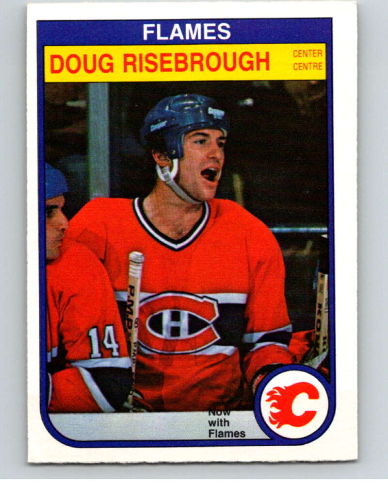 1982-83 O-Pee-Chee #57 Doug Risebrough RC Rookie Calgary Flames V57491 Image 1