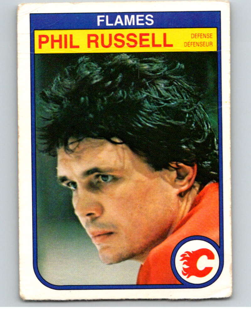 1982-83 O-Pee-Chee #58 Phil Russell Calgary Flames V57493 Image 1