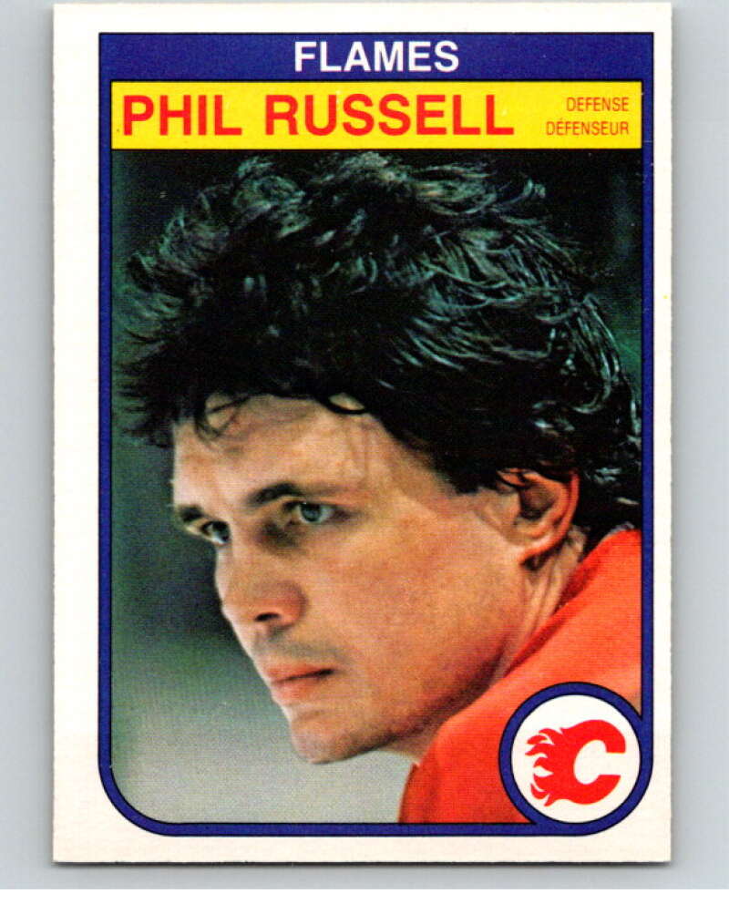 1982-83 O-Pee-Chee #58 Phil Russell Calgary Flames V57496 Image 1