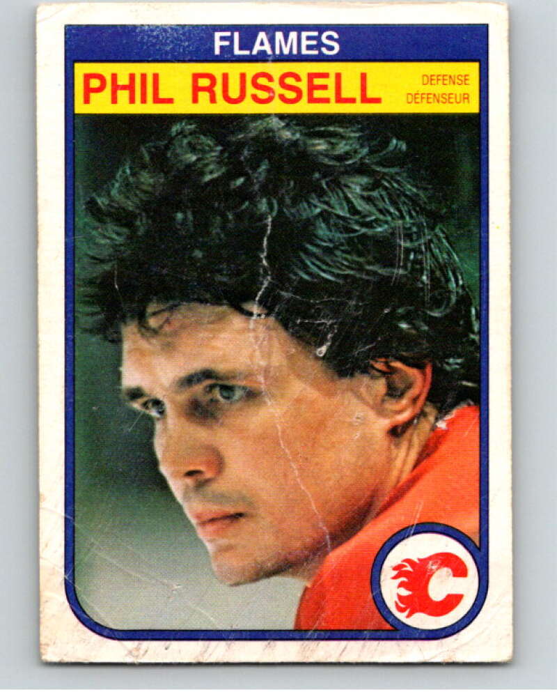 1982-83 O-Pee-Chee #58 Phil Russell Calgary Flames V57499 Image 1