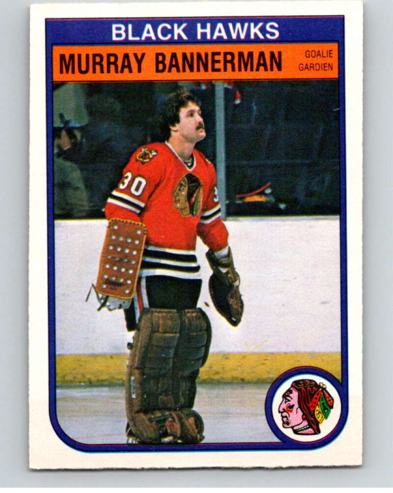 1982-83 O-Pee-Chee #61 Murray Bannerman Chicago Blackhawks V57516 Image 1