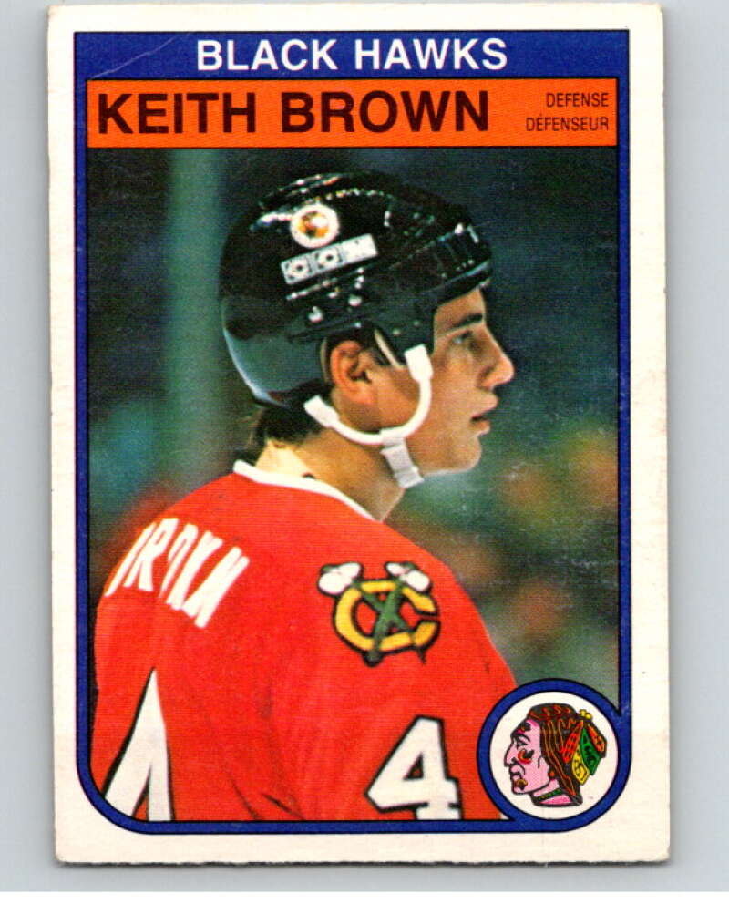 1982-83 O-Pee-Chee #62 Keith Brown Chicago Blackhawks V57531 Image 1