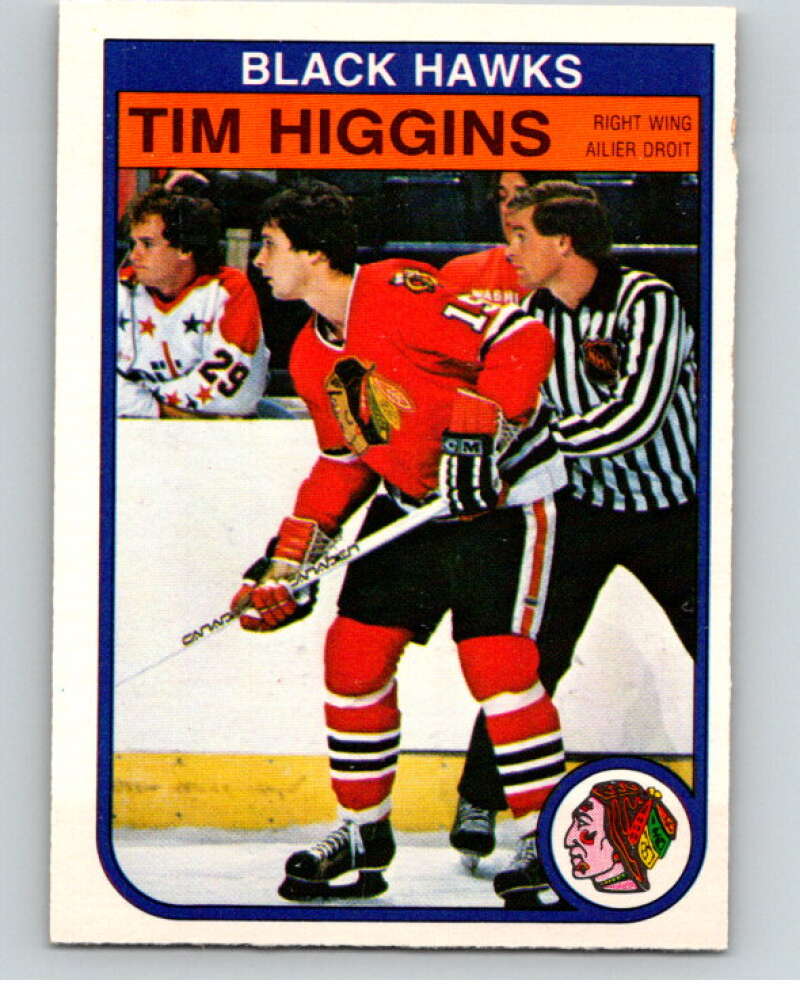 1982-83 O-Pee-Chee #66 Tim Higgins Chicago Blackhawks V57558 Image 1