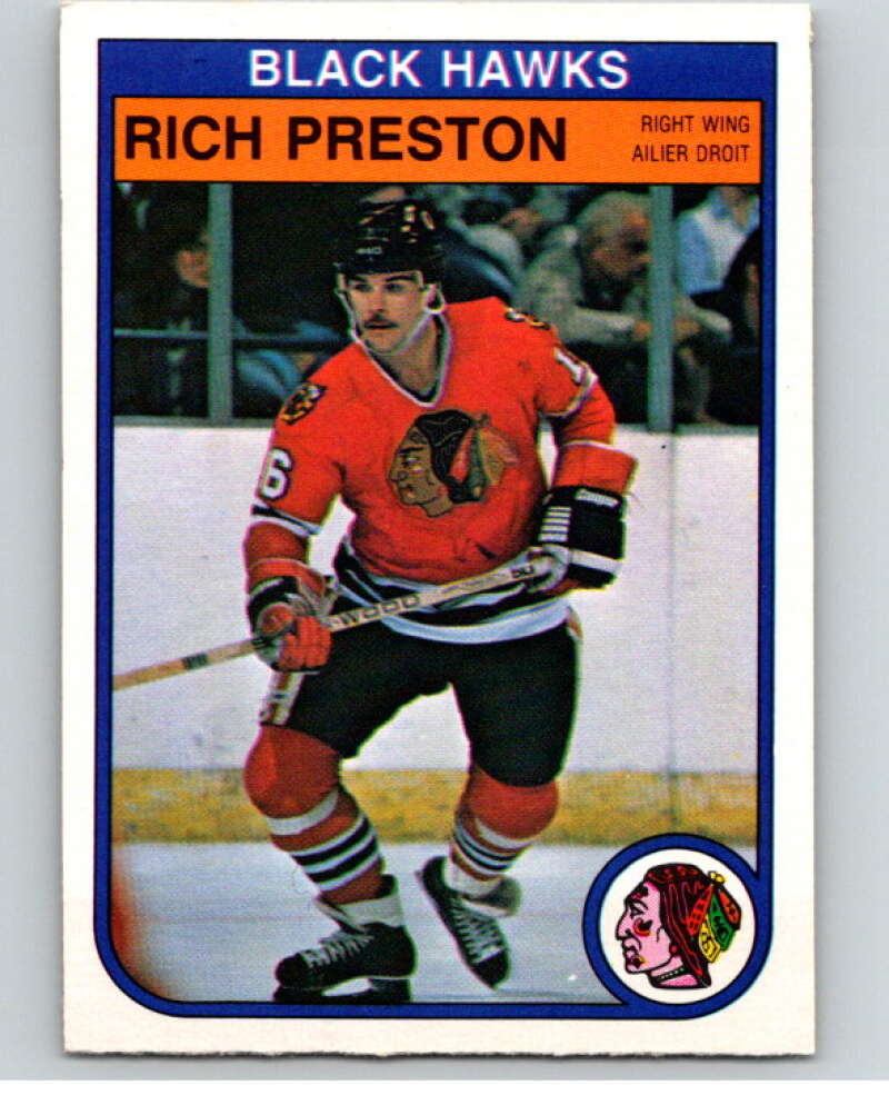 1982-83 O-Pee-Chee #71 Rich Preston Chicago Blackhawks V57594 Image 1