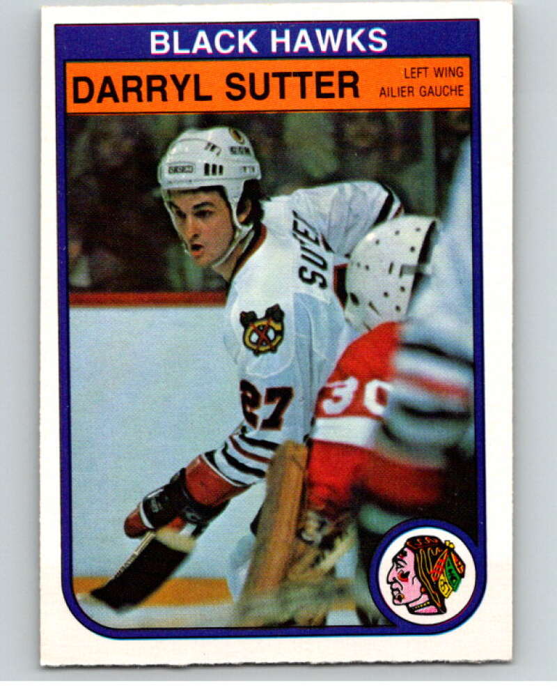 1982-83 O-Pee-Chee #76 Darryl Sutter RC Rookie Chicago Blackhawks V57627 Image 1