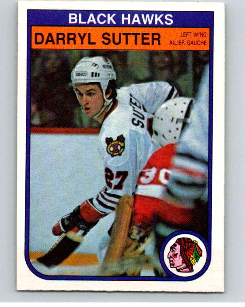 1982-83 O-Pee-Chee #76 Darryl Sutter RC Rookie Chicago Blackhawks V57630 Image 1