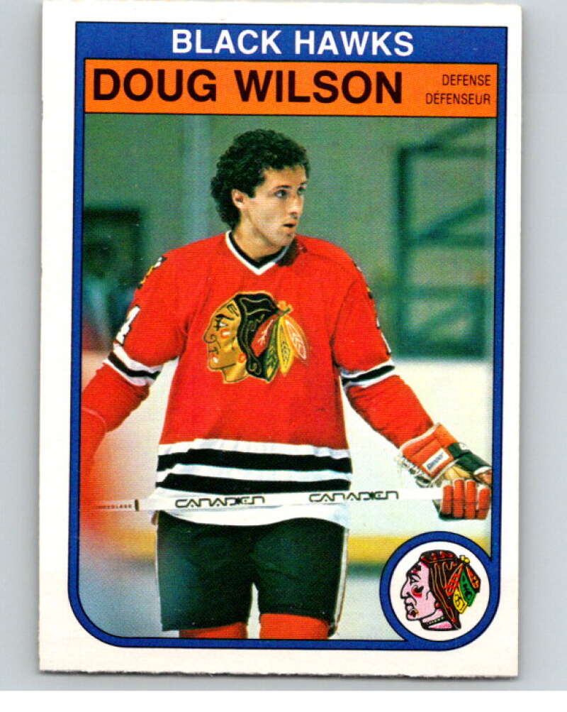 1982-83 O-Pee-Chee #77 Doug Wilson Chicago Blackhawks V57640 Image 1