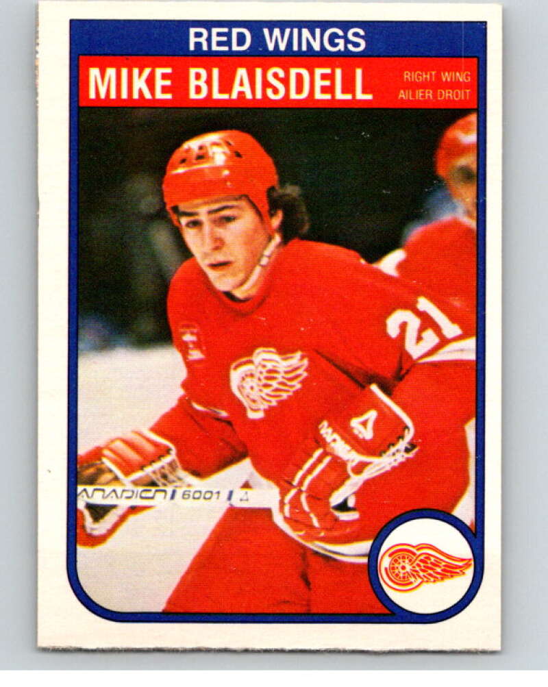 1982-83 O-Pee-Chee #81 Mike Blaisdell RC Rookie Detroit Red Wings V57680 Image 1