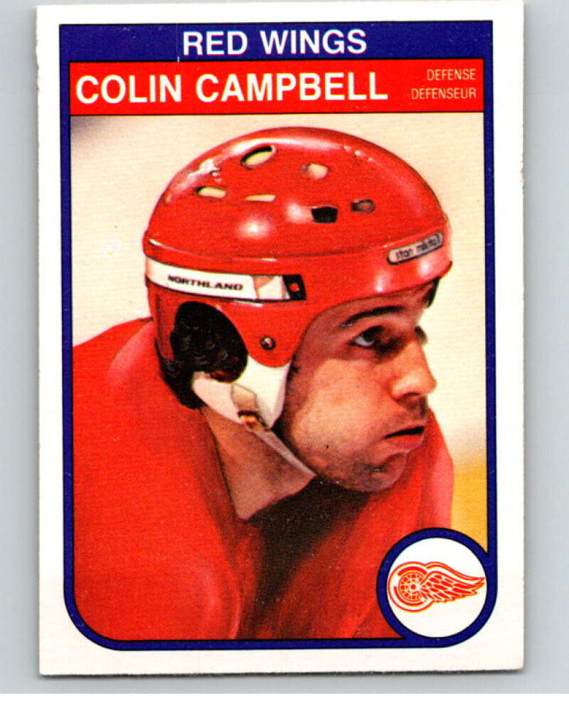 1982-83 O-Pee-Chee #82 Colin Campbell Detroit Red Wings V57683 Image 1