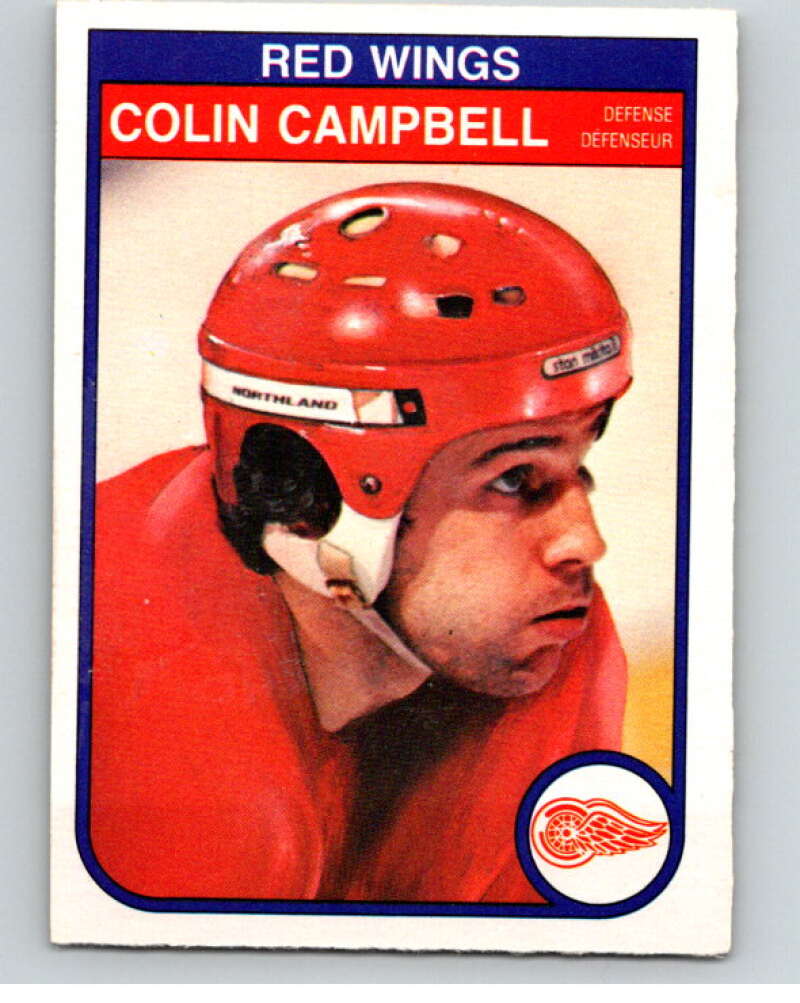 1982-83 O-Pee-Chee #82 Colin Campbell Detroit Red Wings V57684 Image 1