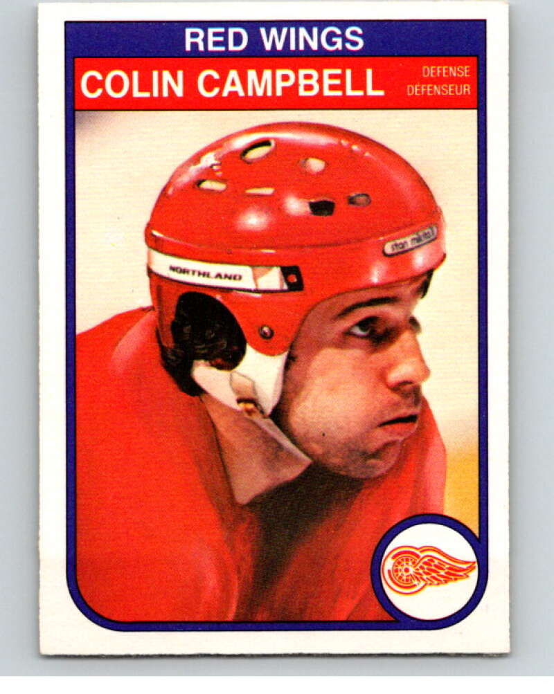 1982-83 O-Pee-Chee #82 Colin Campbell Detroit Red Wings V57685 Image 1