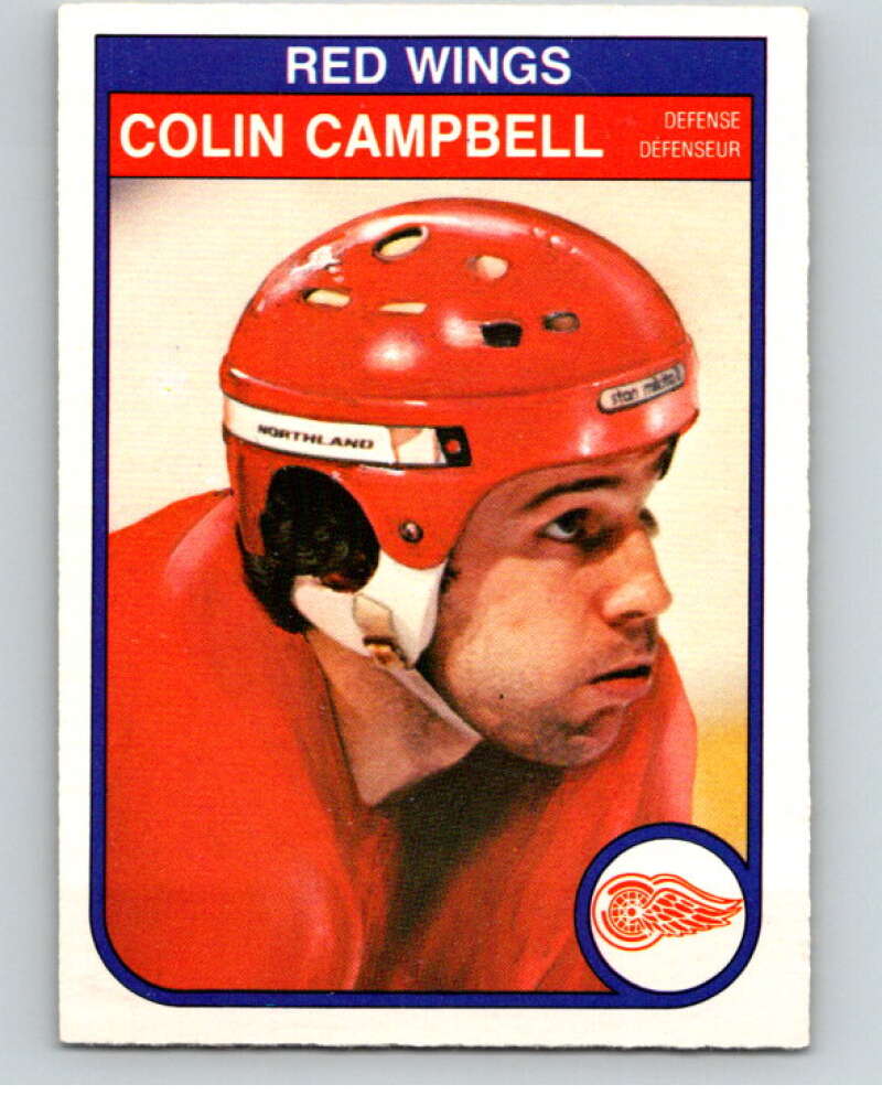 1982-83 O-Pee-Chee #82 Colin Campbell Detroit Red Wings V57686 Image 1