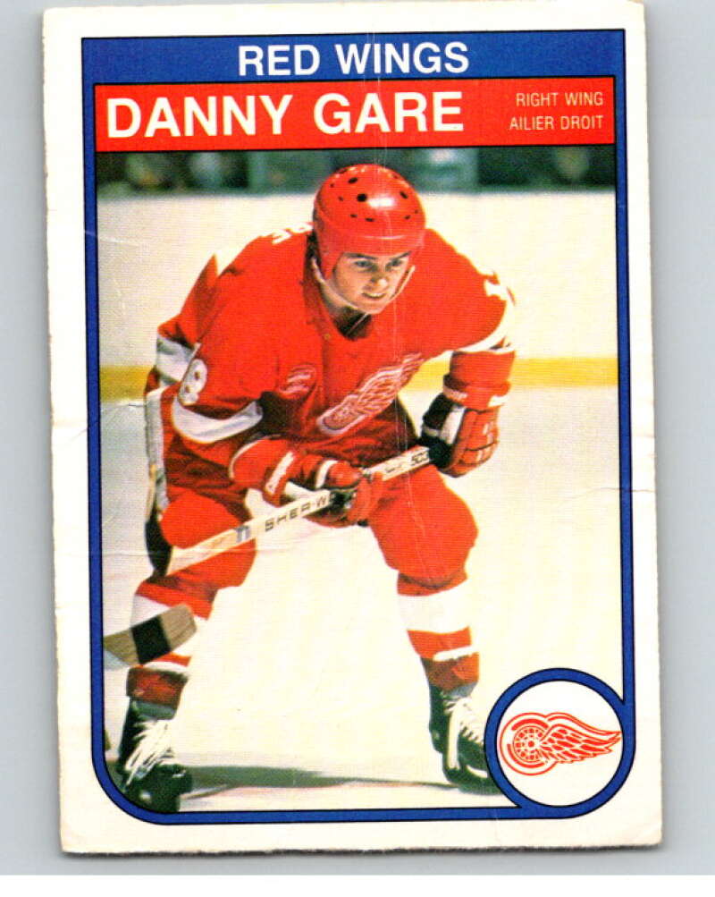 1982-83 O-Pee-Chee #83 Danny Gare Detroit Red Wings V57694 Image 1