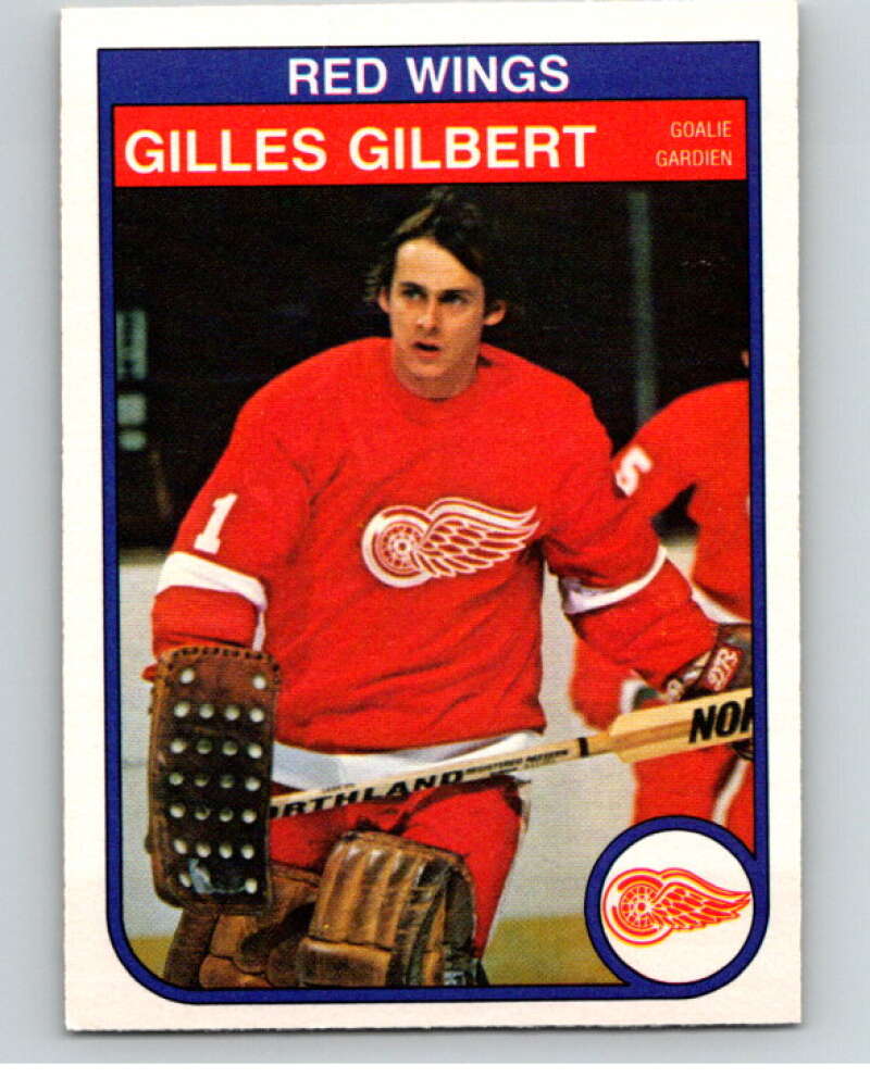 1982-83 O-Pee-Chee #84 Gilles Gilbert RC Rookie Detroit Red Wings V57698 Image 1