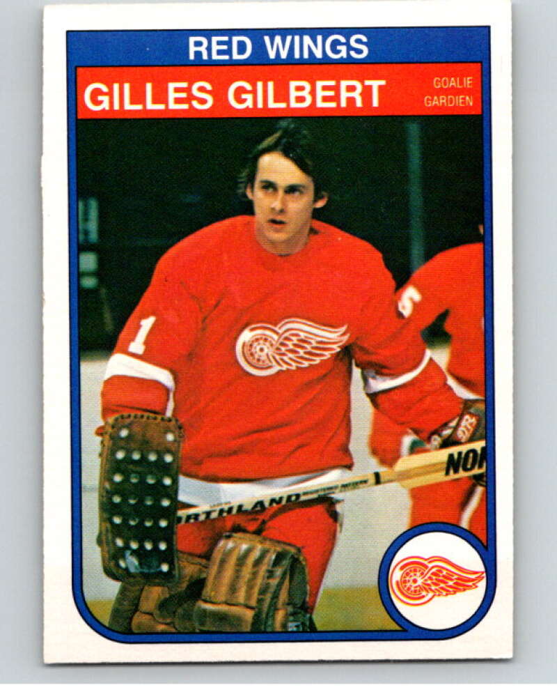 1982-83 O-Pee-Chee #84 Gilles Gilbert RC Rookie Detroit Red Wings V57699 Image 1