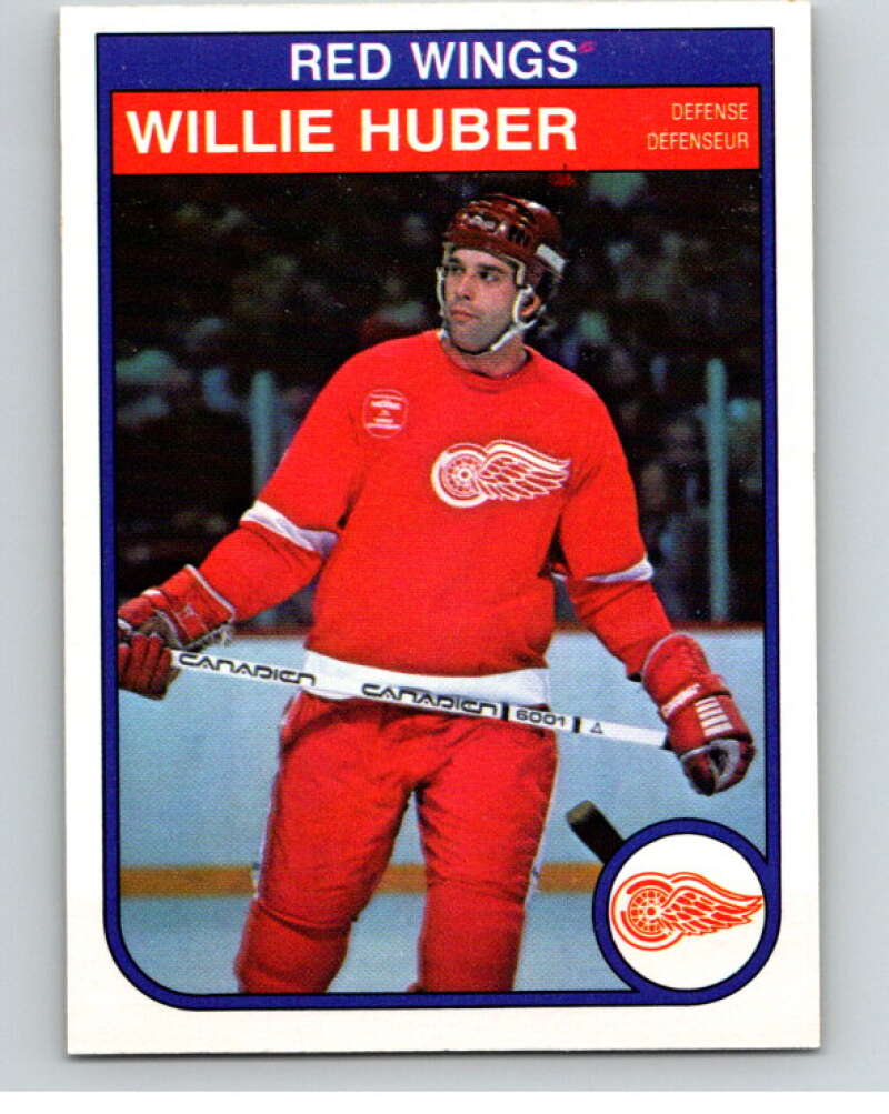 1982-83 O-Pee-Chee #85 Willie Huber Detroit Red Wings V57709 Image 1
