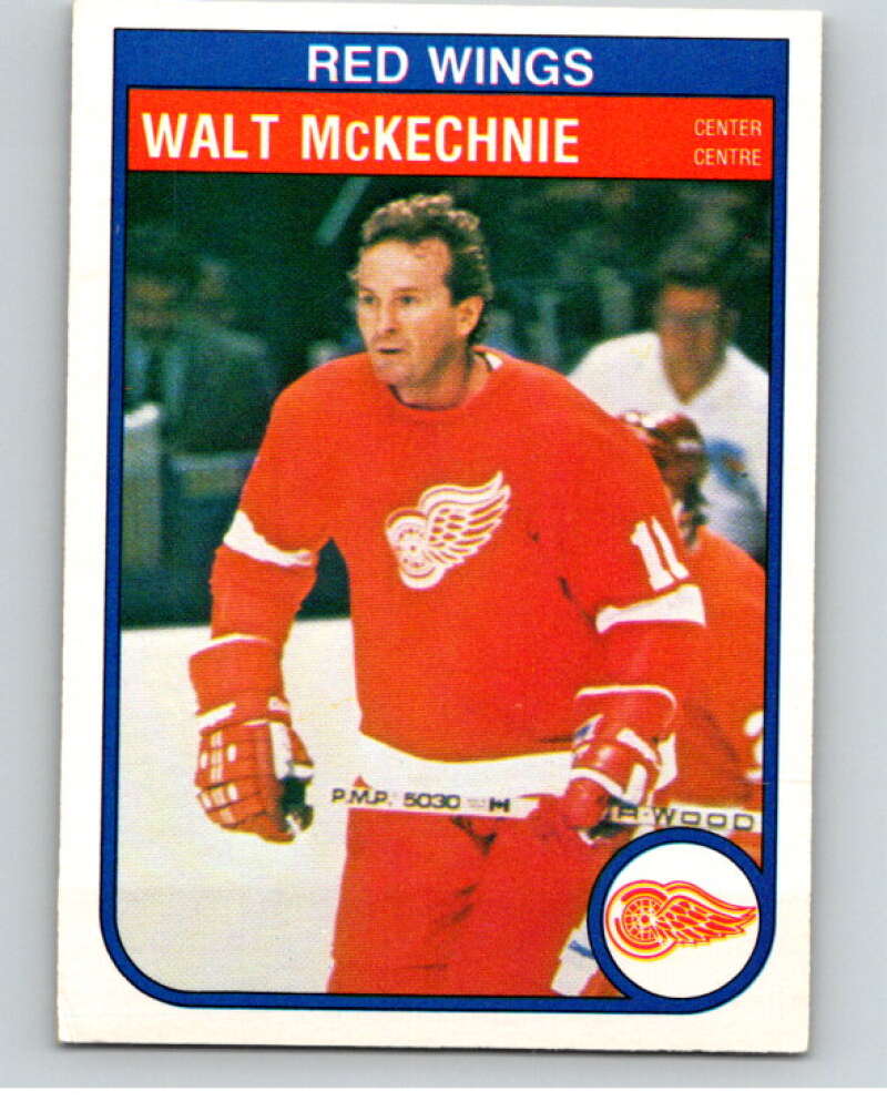 1982-83 O-Pee-Chee #91 Walt McKechnie RC Rookie Detroit Red Wings V57752 Image 1