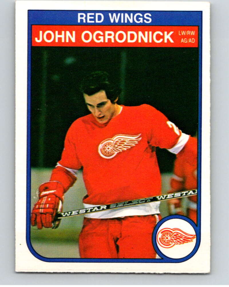 1982-83 O-Pee-Chee #92 John Ogrodnick Detroit Red Wings V57754 Image 1
