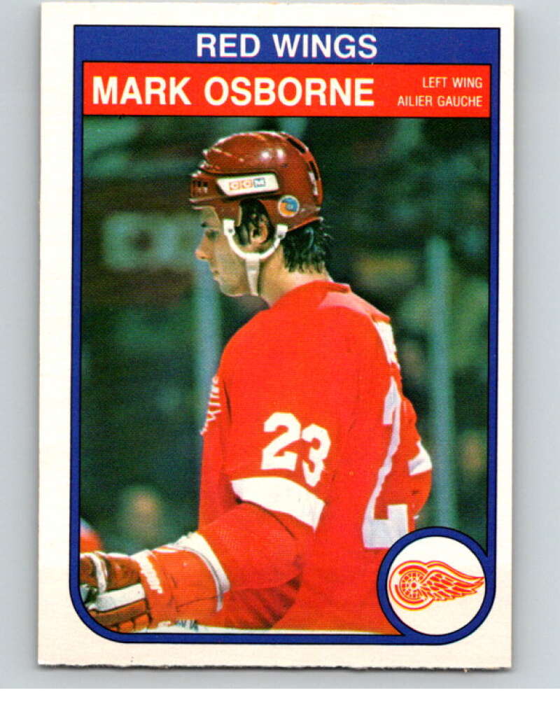 1982-83 O-Pee-Chee #93 Mark Osborne RC Rookie Detroit Red Wings V57758 Image 1