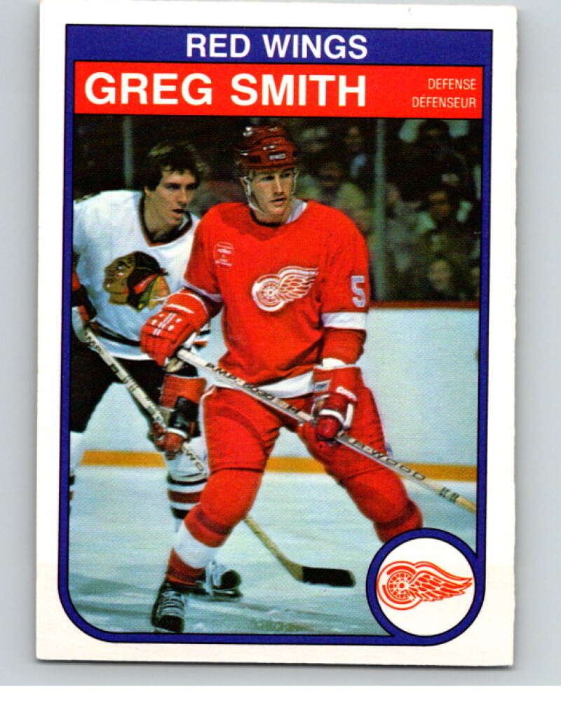 1982-83 O-Pee-Chee #96 Greg Smith Detroit Red Wings V57779 Image 1