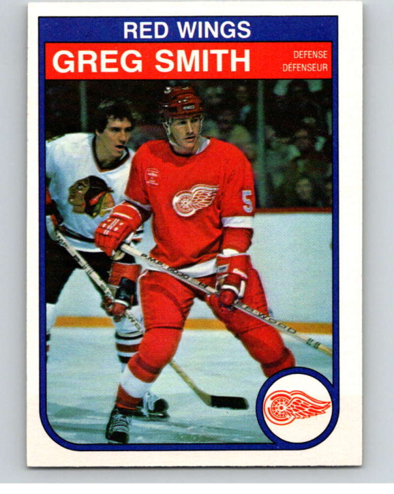 1982-83 O-Pee-Chee #96 Greg Smith Detroit Red Wings V57780 Image 1