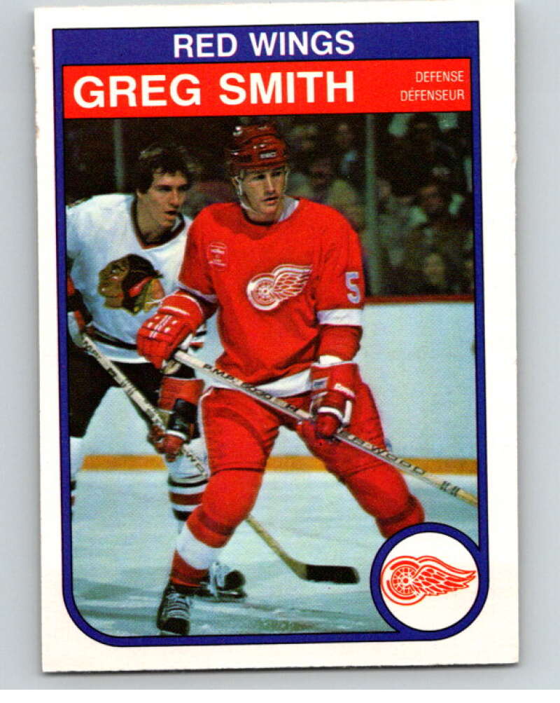 1982-83 O-Pee-Chee #96 Greg Smith Detroit Red Wings V57786 Image 1