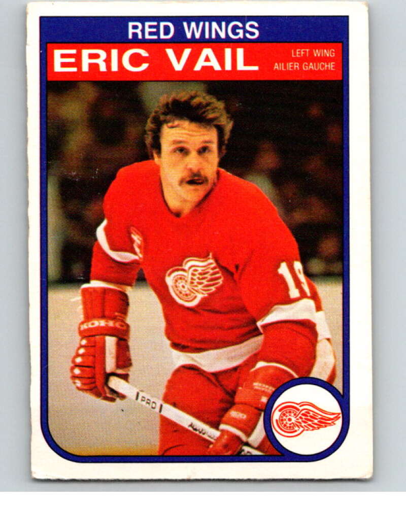 1982-83 O-Pee-Chee #97 Eric Vail Detroit Red Wings V57789 Image 1