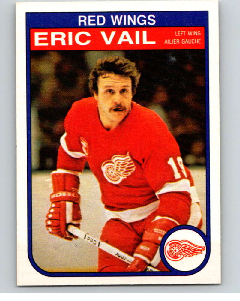 1982-83 O-Pee-Chee #97 Eric Vail Detroit Red Wings V57790 Image 1