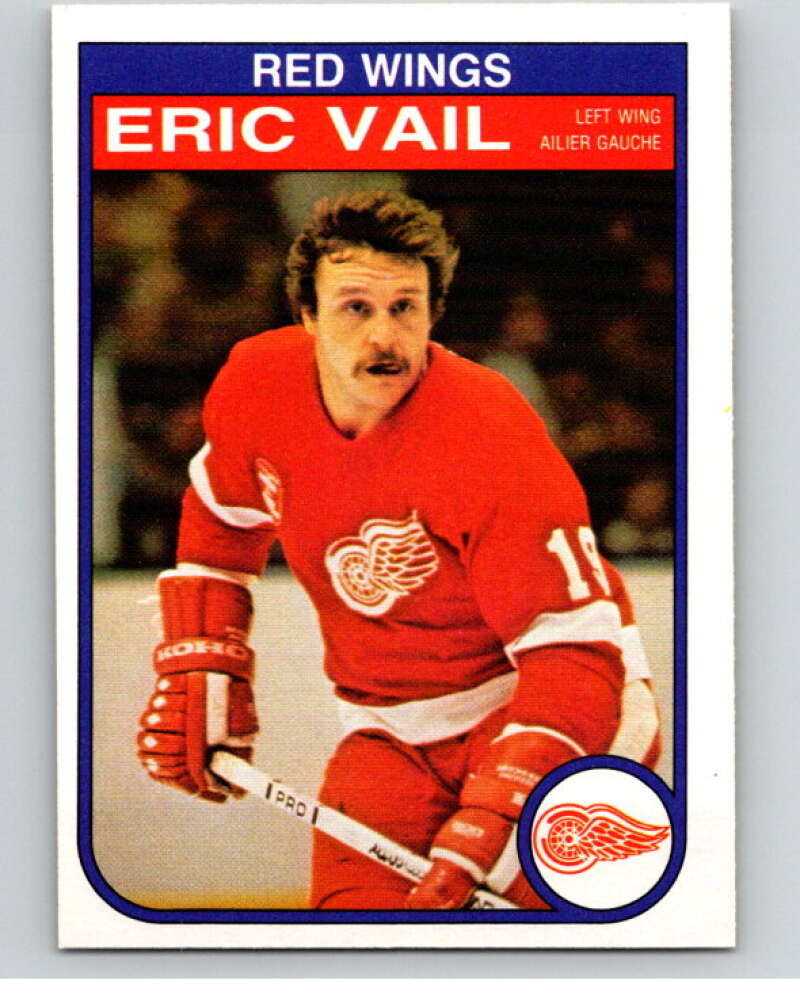 1982-83 O-Pee-Chee #97 Eric Vail Detroit Red Wings V57793 Image 1