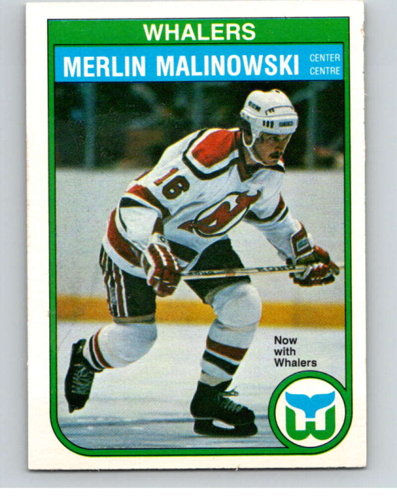 1982-83 O-Pee-Chee #128 Merlin Malinowski Hartford Whalers V57883 Image 1