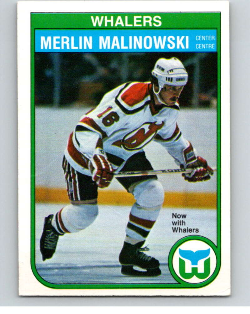 1982-83 O-Pee-Chee #128 Merlin Malinowski Hartford Whalers V57884 Image 1