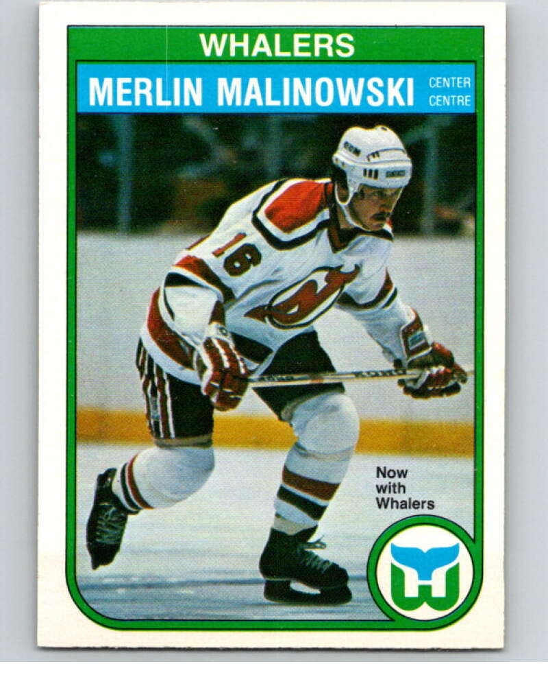 1982-83 O-Pee-Chee #128 Merlin Malinowski Hartford Whalers V57885 Image 1